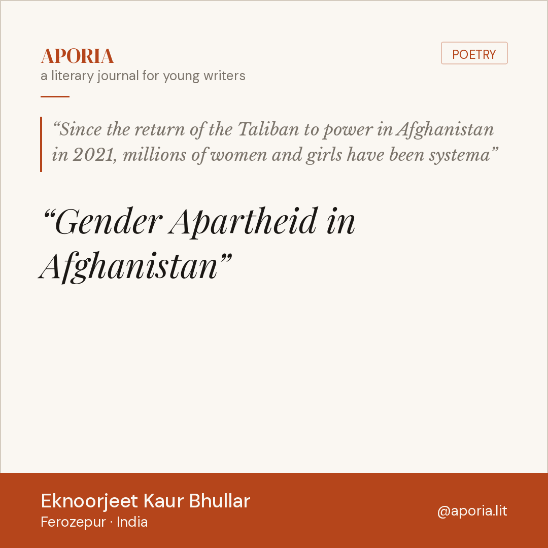 Share card for Gender Apartheid in Afghanistan
