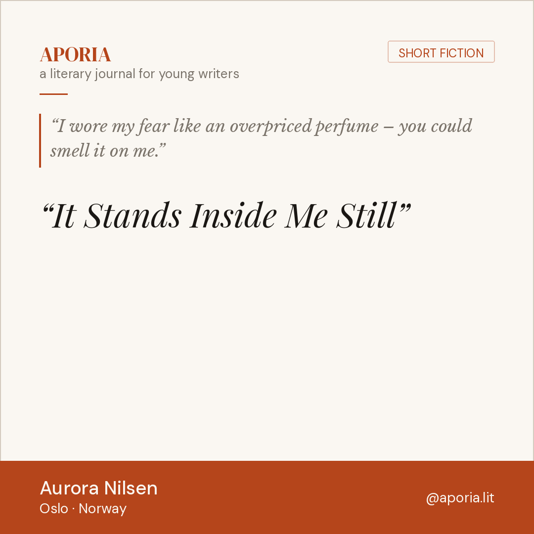 Contributor card for It Stands Inside Me Still