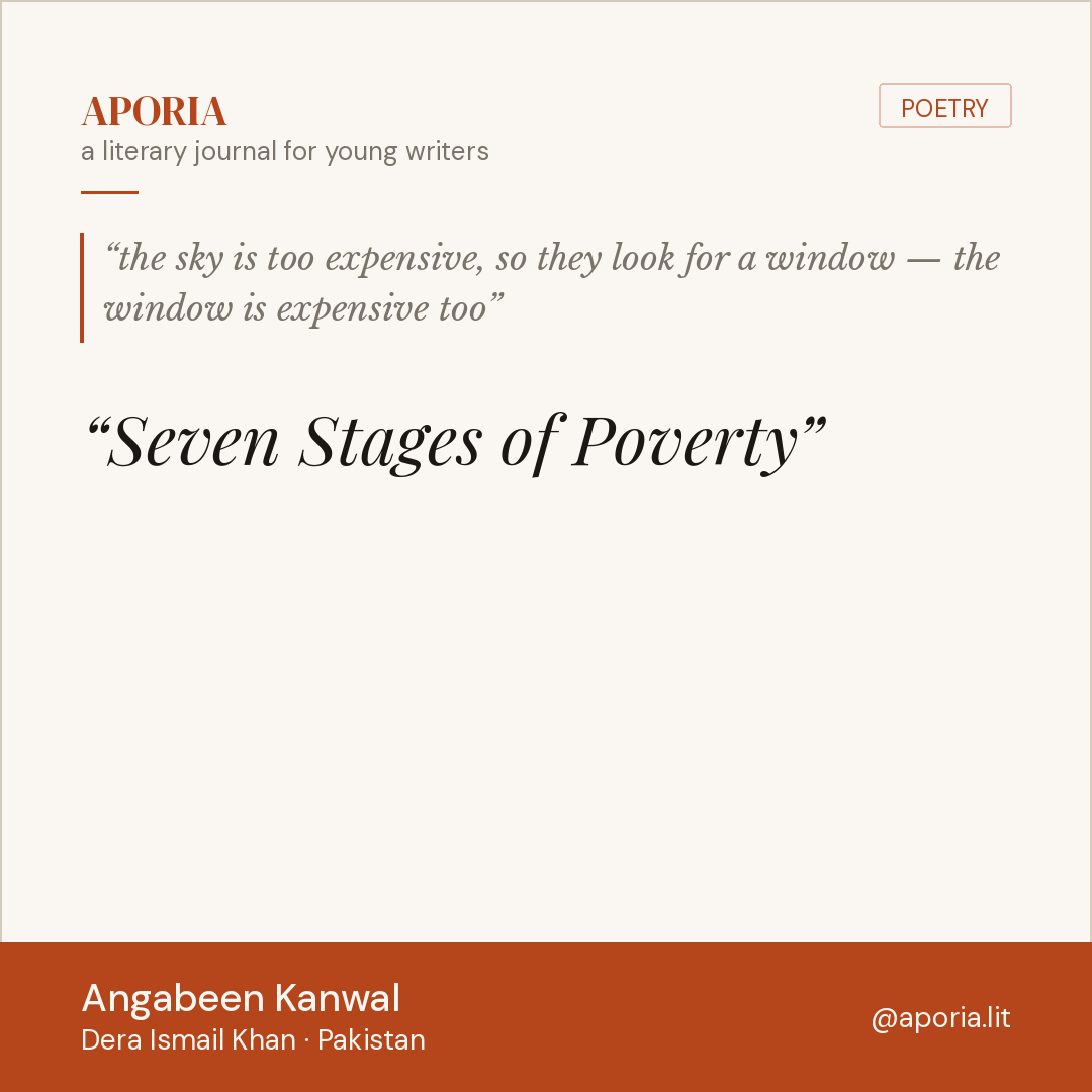Contributor card for Seven Stages of Poverty