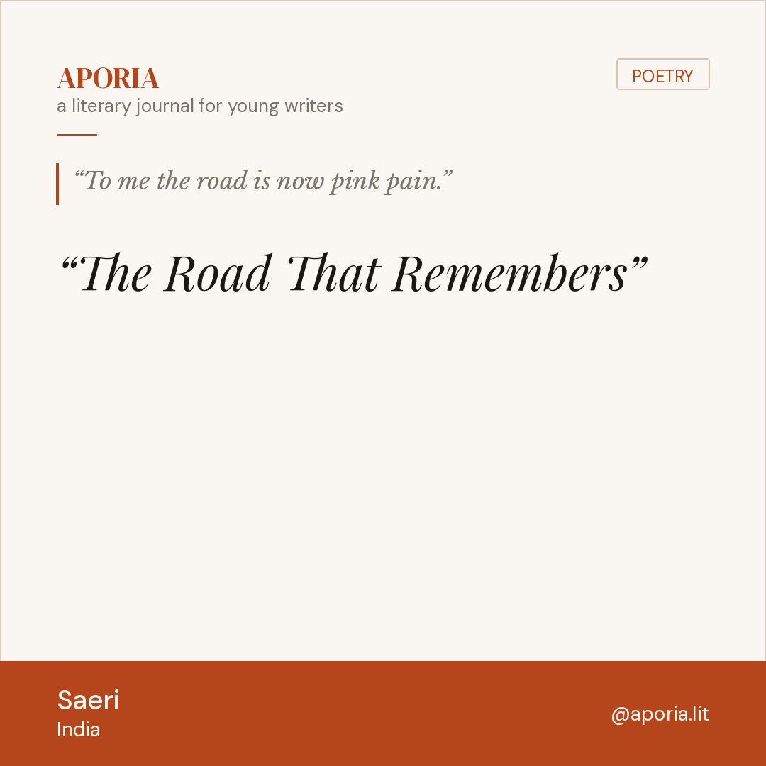 Contributor card for The Road That Remembers