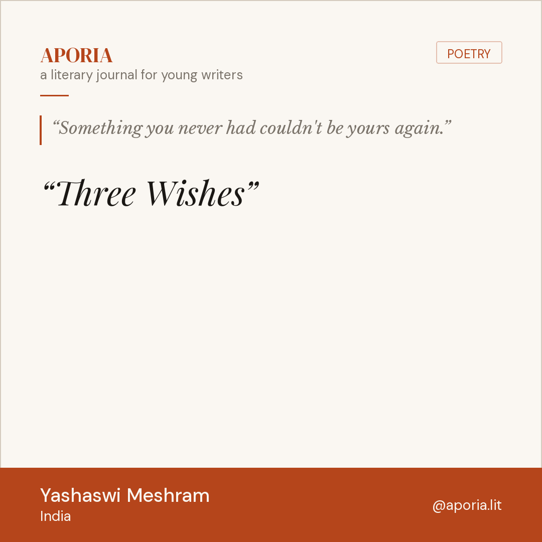 Contributor card for Three Wishes