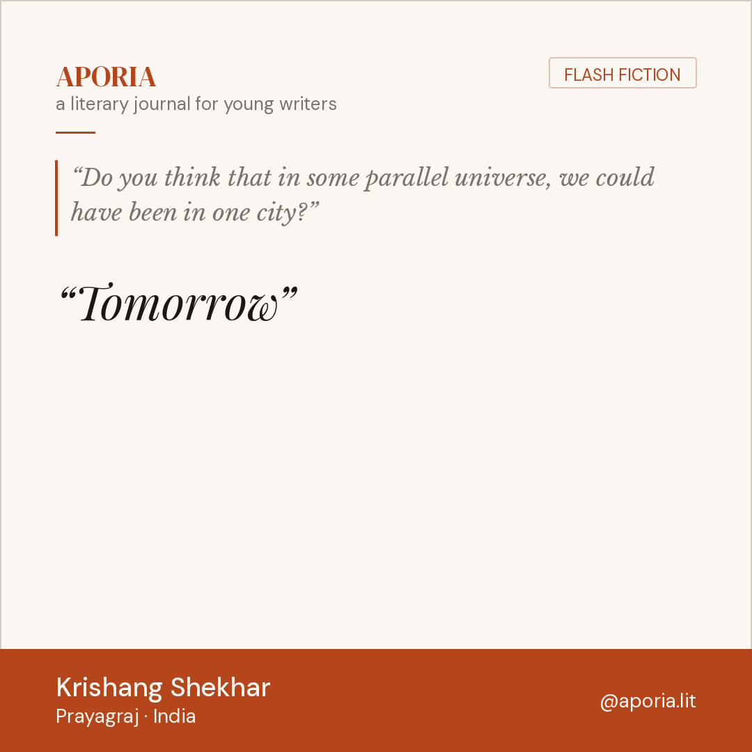 Contributor card for Tomorrow